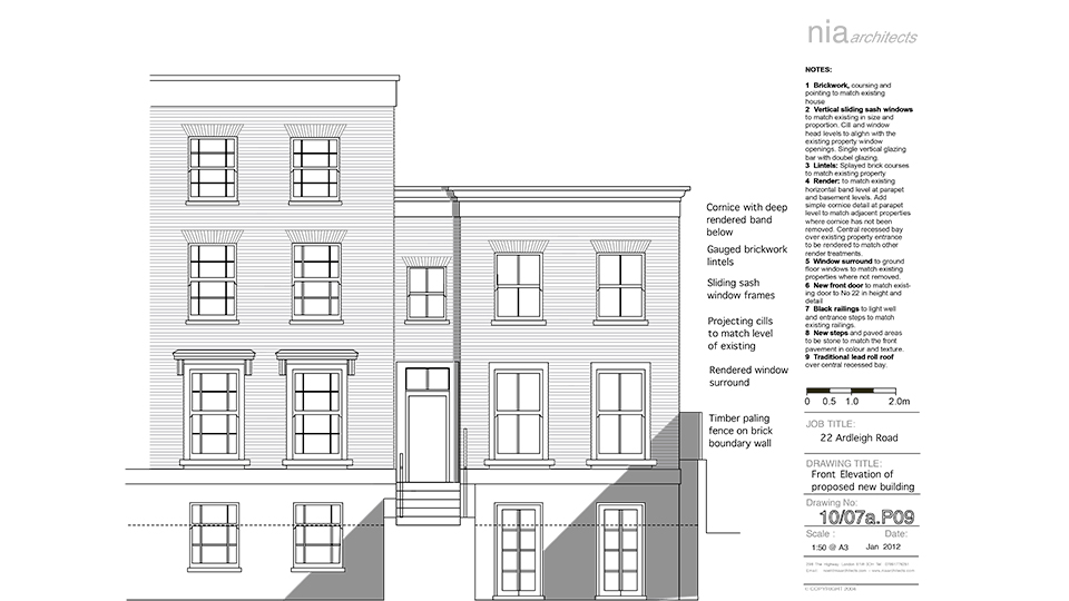 Drawings: Front Elevation